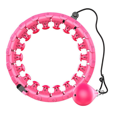 Arco de Hula Ajustável em Polegadas, Aros de Hula Inteligentes para Fitness Aeróbico Indoor, Perda de Peso