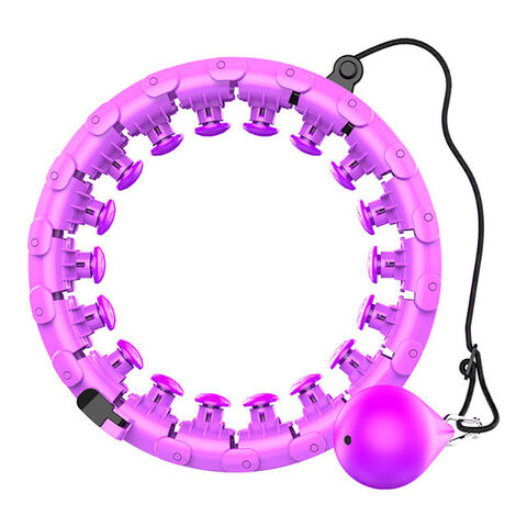 Arco de Hula Ajustável em Polegadas, Aros de Hula Inteligentes para Fitness Aeróbico Indoor, Perda de Peso