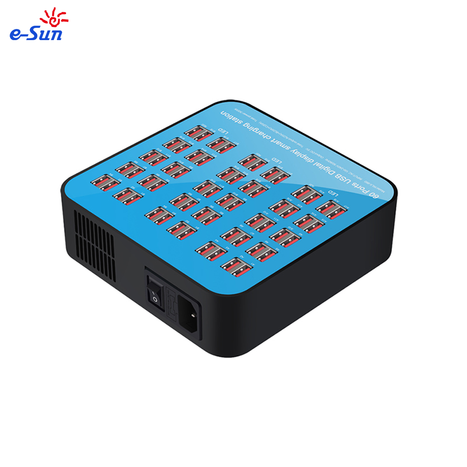 40 Port USB Charger with 300W Power Supply – 5V 2.4A Output per Port