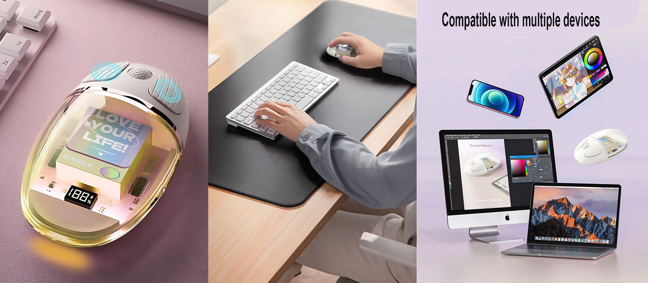 Computer Mouse Technology Custom 24ghz Wireless Optical Mouse Usb Rechargeable Rgb Mouse Office ...