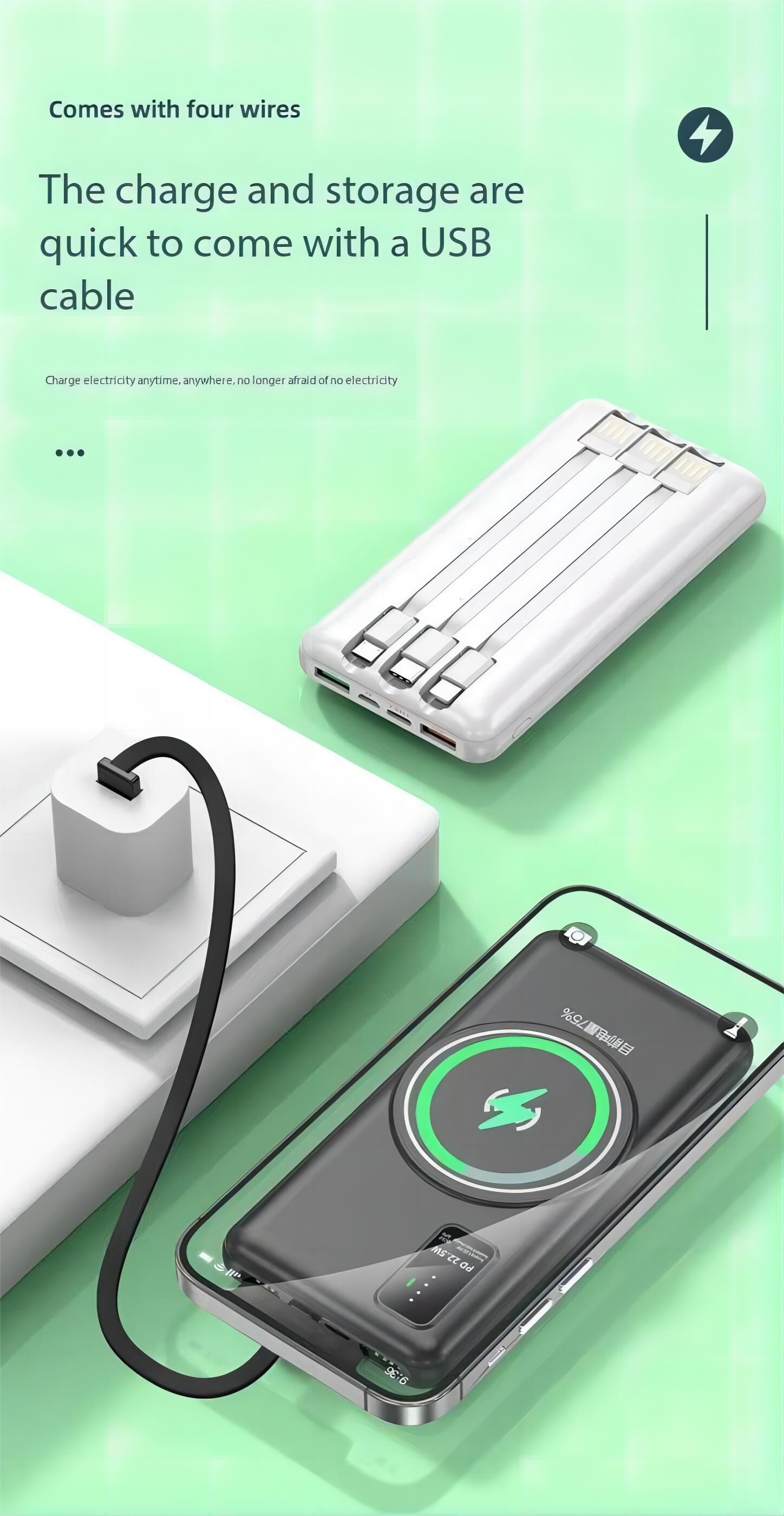 Buy Wholesale China Wholesale Wireless Power Bank P085 20 Fast Charging 