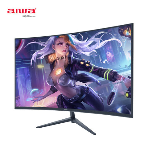 Aiwa marca fabricante Venta caliente 24 pulgadas 27 pulgadas FHD 2K 4K Monitor curvado PC 75Hz 144Hz 165Hz 5ms 1ms Monitor de juego