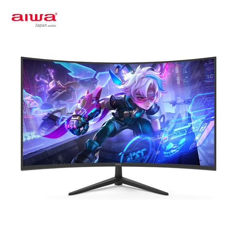 Aiwa marca fabricante Venta caliente 24 pulgadas 27 pulgadas FHD 2K 4K Monitor curvado PC 75Hz 144Hz 165Hz 5ms 1ms Monitor de juego