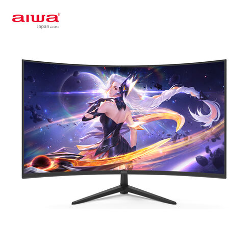 Aiwa marca fabricante Venta caliente 24 pulgadas 27 pulgadas FHD 2K 4K Monitor curvado PC 75Hz 144Hz 165Hz 5ms 1ms Monitor de juego