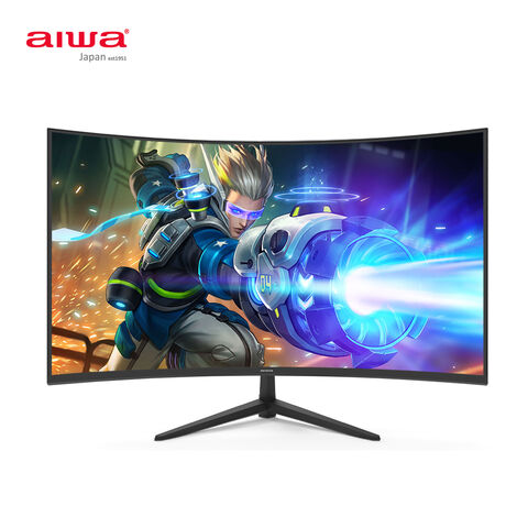 Aiwa marca fabricante Venta caliente 24 pulgadas 27 pulgadas FHD 2K 4K Monitor curvado PC 75Hz 144Hz 165Hz 5ms 1ms Monitor de juego