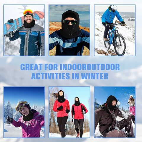New Winter Outdoor Warmer Fleece Thermal Balaclava Neck Face Hood