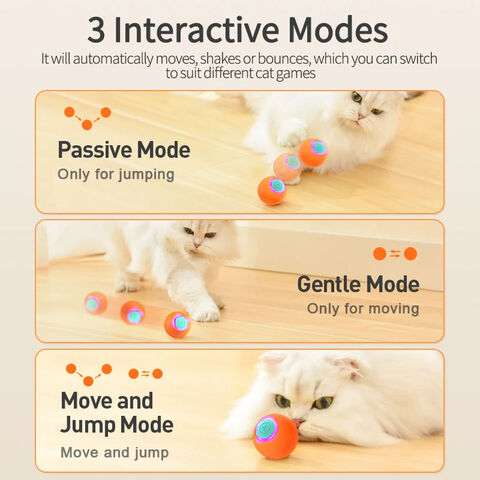 Buy Wholesale China Smart Pet Toys Cat Bouncing Ball Automatic Rolling Ball  Interactive Training Self-moving Electric Toys Pet Accessories & Pet at USD  2