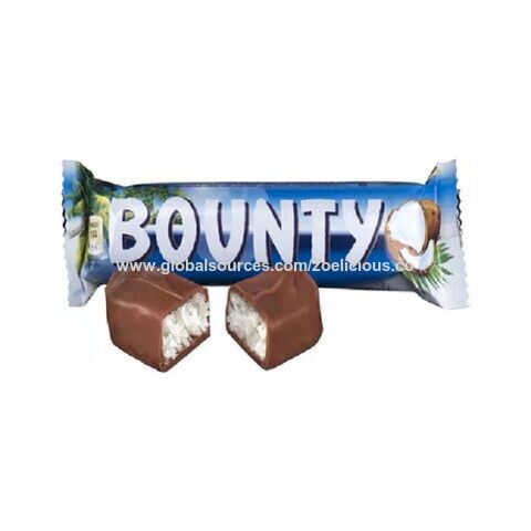 BOUNTY Coconut Chocolate Bars Box Sweets Treats Candy (pack of 24)