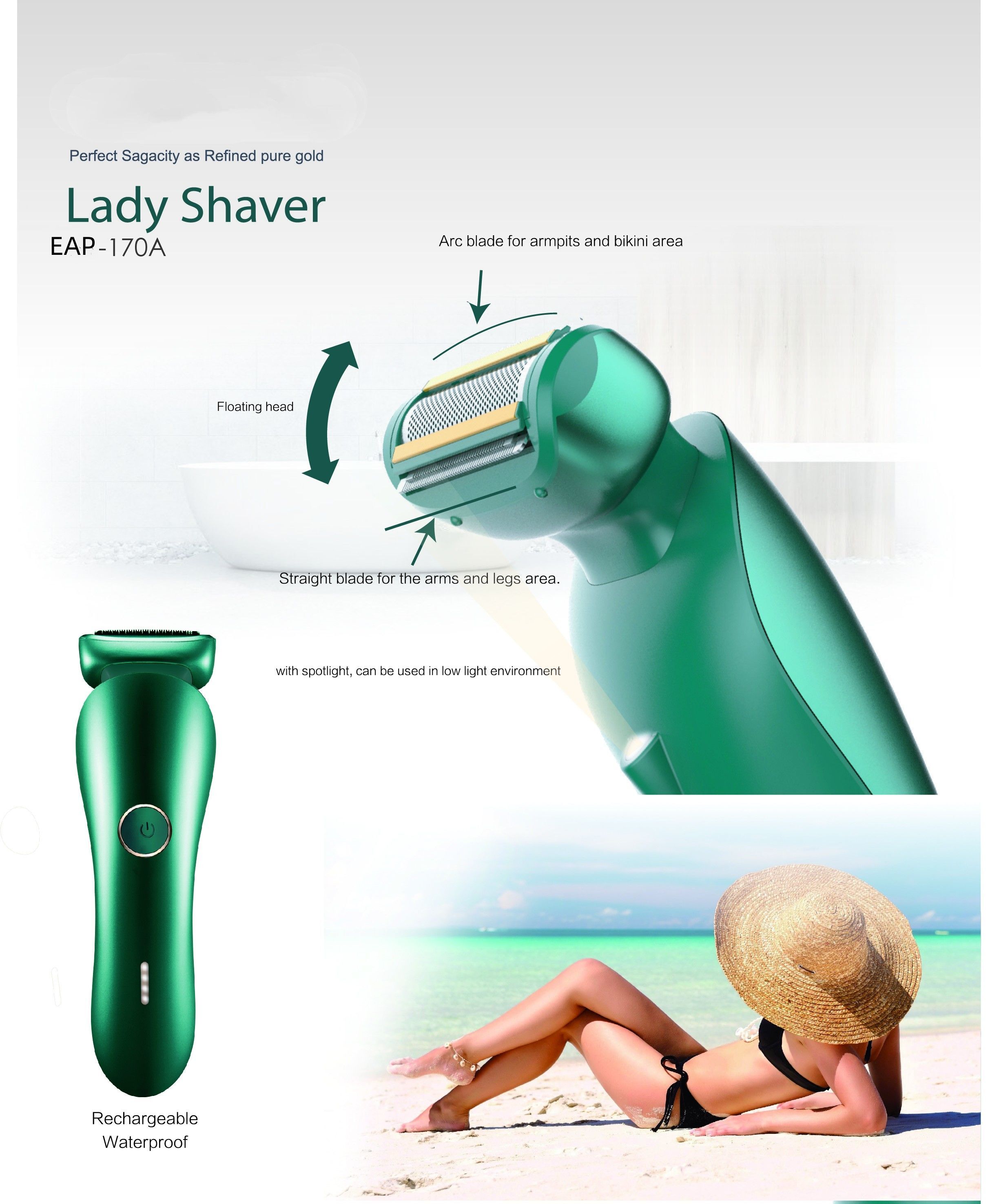 Factory Direct High Quality China Wholesale Women Razor Waterproof Ipx7 ...