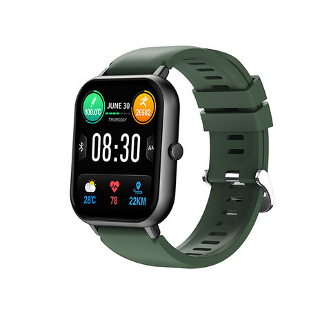 Compre Moda Reloj Inteligente Cuadrado Smartwatch Bt Llamada