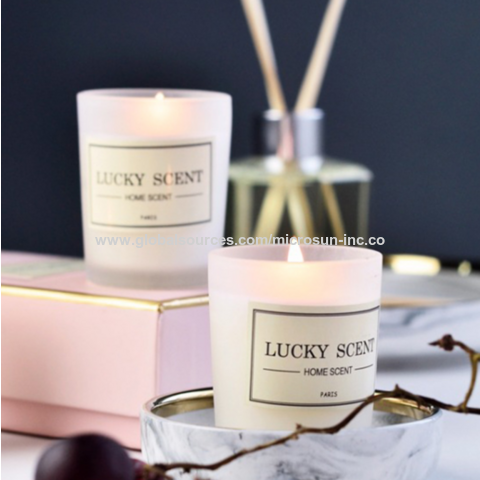 Buy Wholesale China Luxury Bespoke Aromatherapy Essential Oil Soy Wax  Candle In Amber Glass Jar & Candle Jar at USD 0.35