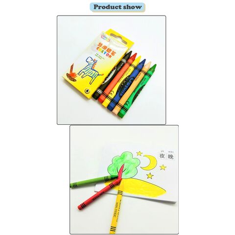 High Quality 12 Colors Twist-up Crayons for School Kids (DH