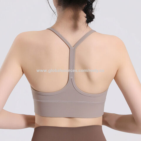Tight Nude Sportswear Women Quick-Drying Backless Sports Underwear Running  Fitness Yoga Bra - China Underwear and Bra price