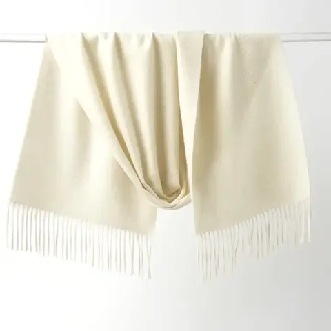 Écharpe Châle en Cachemire de Laine d'Agneau Couleur Unie pour Femme