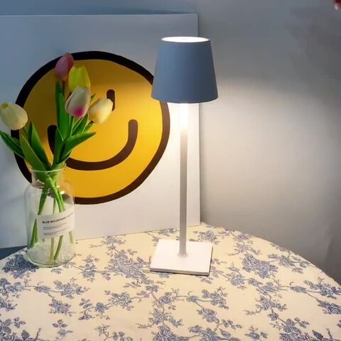 Lámpara LED Táctil de Lujo para Decoración del Hogar, Recargable, para Mesa de Restaurante y Exteriores