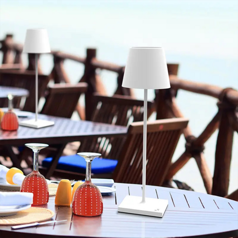 Lámpara LED Táctil de Lujo para Decoración del Hogar, Recargable, para Mesa de Restaurante y Exteriores