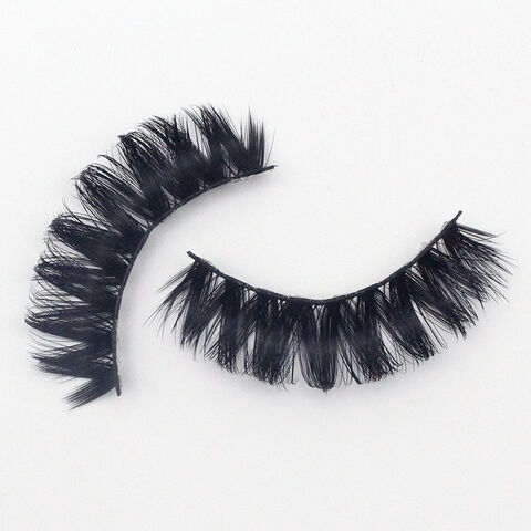 Faux Cils Tridimensionnels Naturels et Épais en Poils de Vison