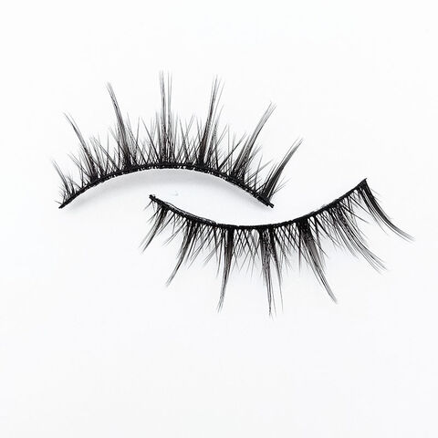 Faux Cils Tridimensionnels Naturels et Épais en Poils de Vison