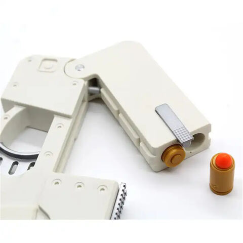 Pistolet Jouet Pliant à Balle Souple, Ressemblant à un Téléphone Portable Transformable
