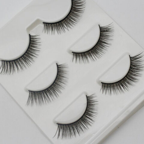 Faux Cils Tridimensionnels Naturels et Épais en Poils de Vison