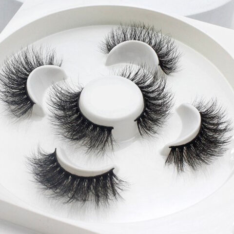 Faux Cils Tridimensionnels Naturels et Épais en Poils de Vison