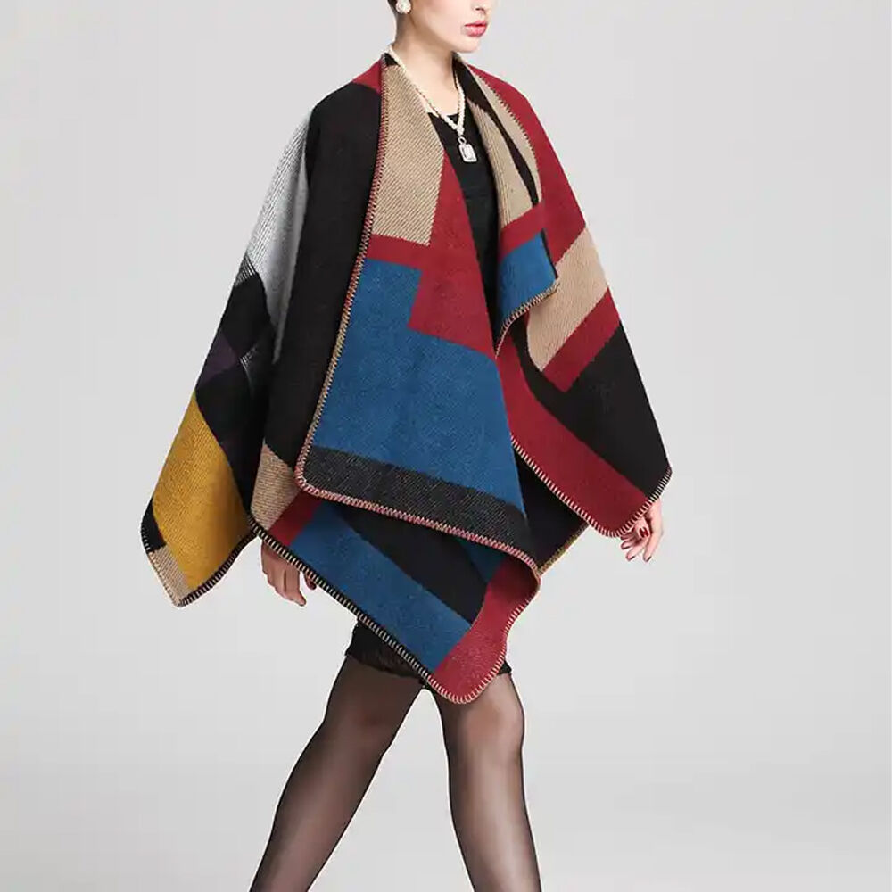 Winter Wear - Soft Knitted Warm Acrylic Maroon Women Shawl