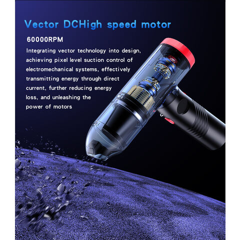 Yesido VC06 Aspirateur de Voiture Portable à Faible Consommation d'Énergie avec Conception d'Inhalation et de Soufflage
