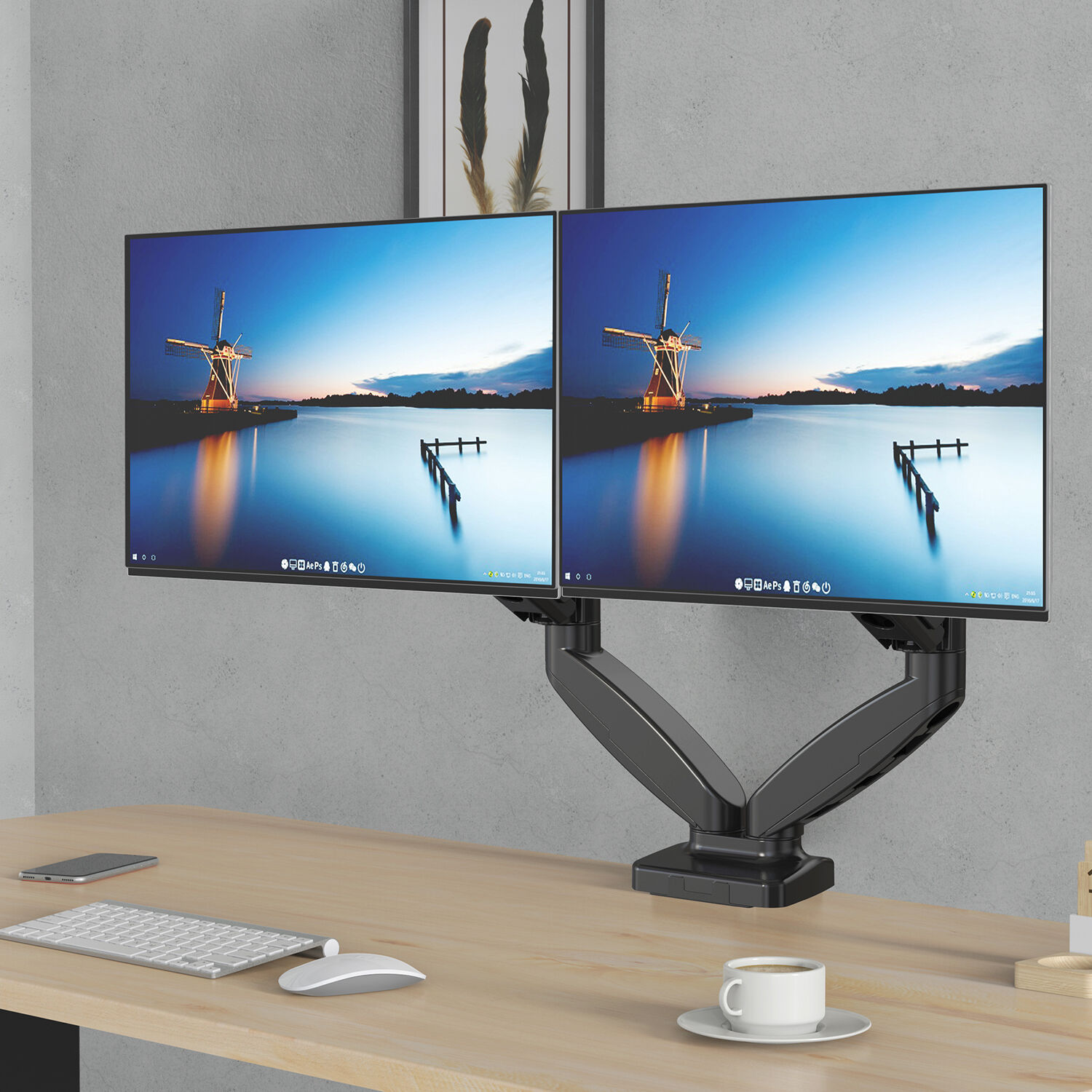 Multi Computer Screen Mounts Buy Wholesale China V-mounts Adjustable Dual Monitor Mounts Multi ...