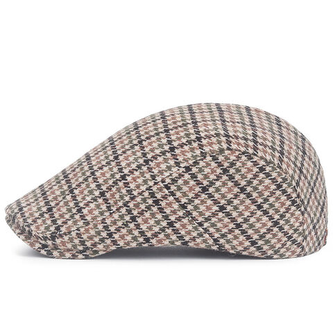 Gorro de Lana Personalizado, Gorra Inglesa Plana Retro a Cuadros para Hombre y Mujer, Boina Octogonal de Vendedor de Periódicos, Gorro de Pintor Artista Personalizado para Hombre/Mujer