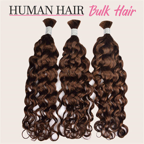 Bulk Human Hair No Weft For Braiding Curly Hair Bundles Wholesale