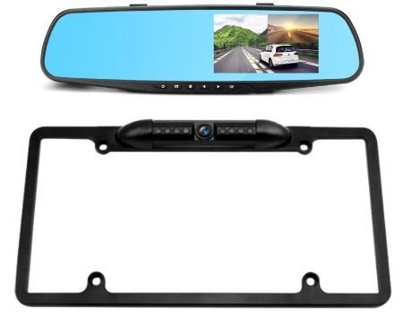 Nouvelle caméra miroir Hd comme vu sur tv voiture Dvr 350 Hd Dashcam  Recorder 360 degrés rotatif Angle de vision Enregistreur de conduite