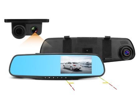 Nouvelle caméra miroir HD comme on le voit sur la voiture de télévision Dvr  350 Hd Dashcam Recorder 360 degrés Angle de vision rotatif conduite de  haute qualité