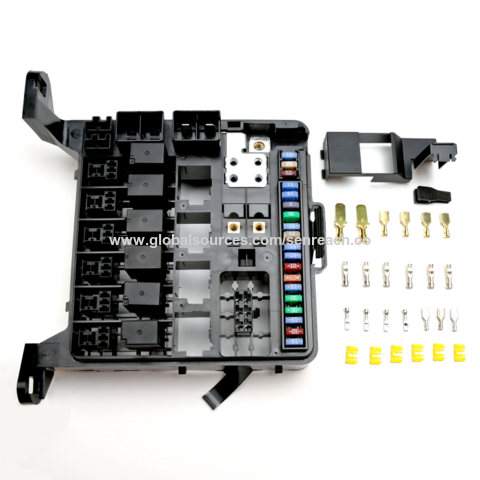 Caja de fusibles y relés automotrices de 12 V con cables previos, bloque de  relé de fusibles, 6 portafusibles ATC/ATO y 5 relés de 5 pines y 1 relé de