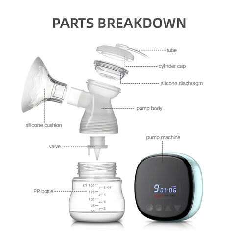 Pompa ASI Elektrik Bebas Genggam Pompa ASI Nirkabel Pompa Susu Bayi Otomatis Dapat Dipakai JX