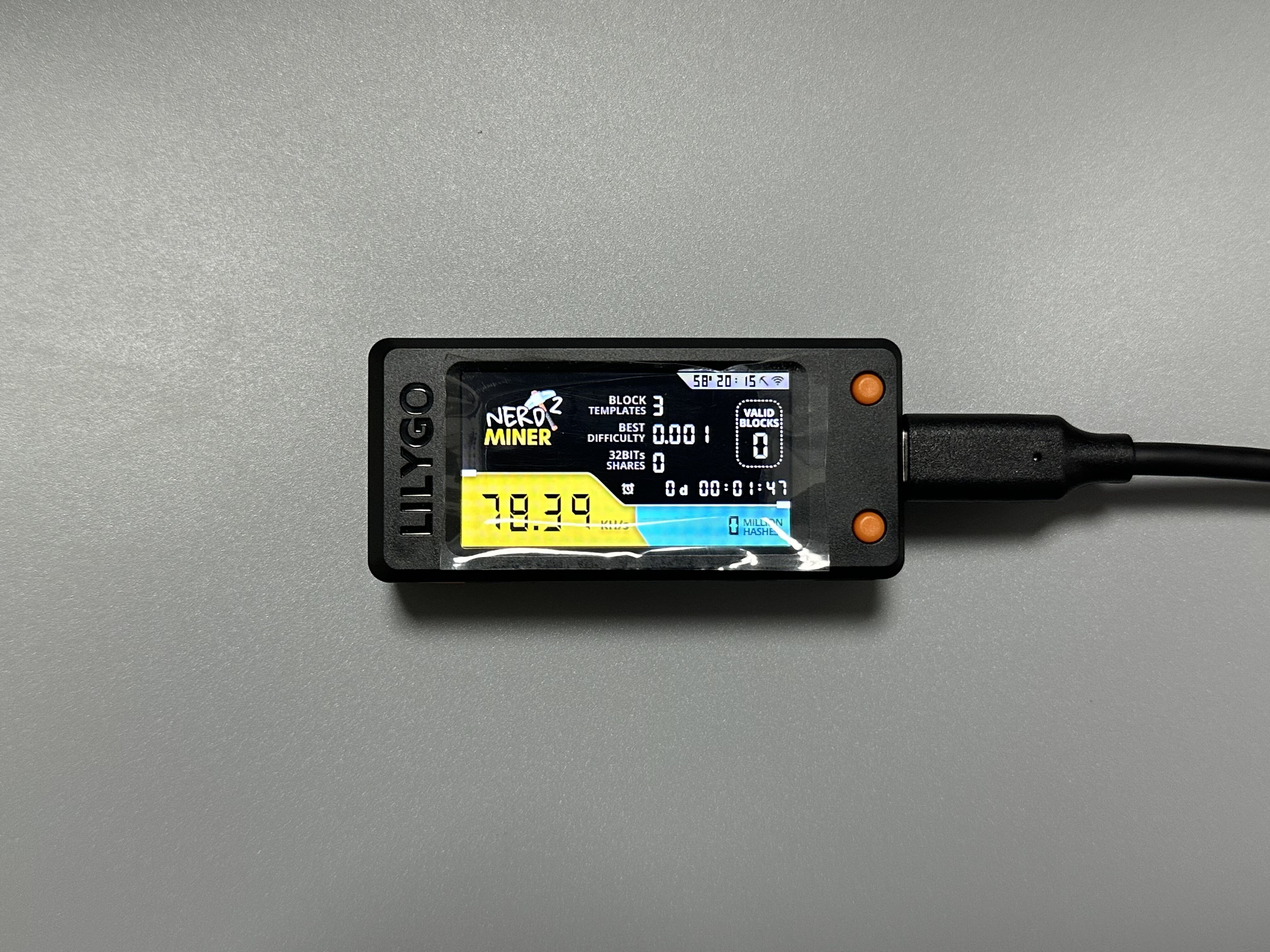 Nerdminer V2 Bitcoin Miner NerdMiner V2 – Plug & Play Bitcoin Miner For  Beginners, Fully Assembled With T-Display Bitcoin Miner Device