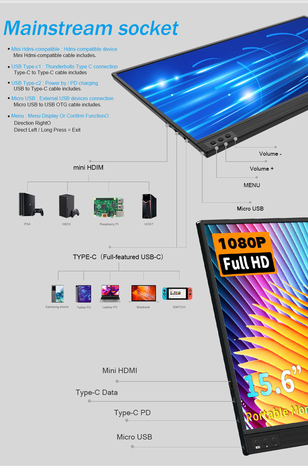 Buy Wholesale China Factory Price 15.6 Battery Touch Screen Portable ...