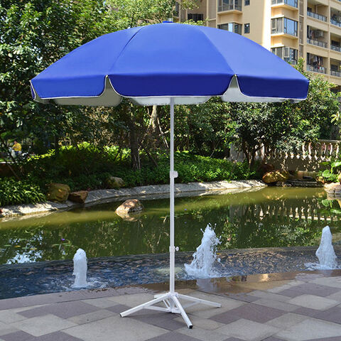 Guarda-Sol de Praia Dobrável com Design Personalizado para Exterior - Sombrinha Promocional para Eventos e Publicidade