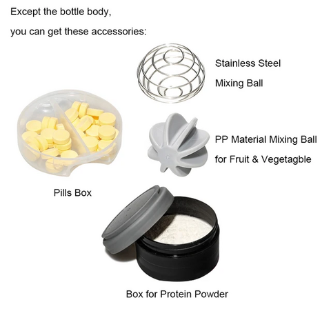 480ml Neues Design Kunststoff Fitness Sport Protein Shaker Wasserflasche mit individuellem Logo JX