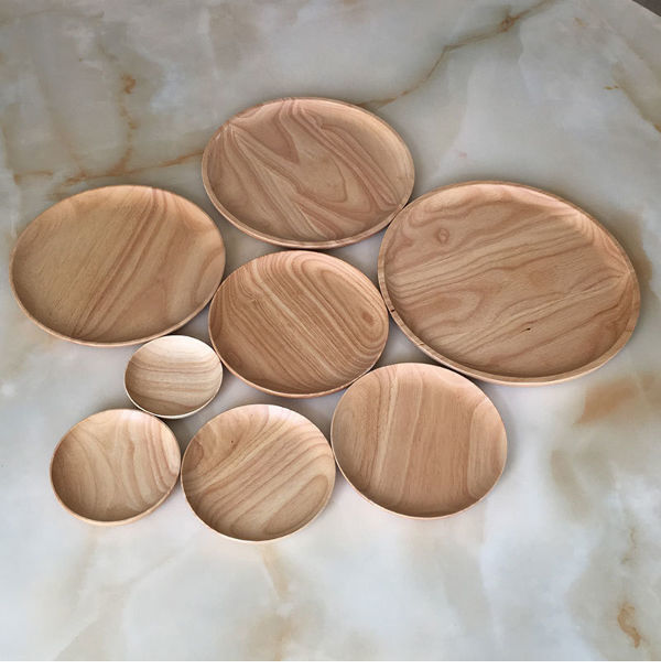 Assiette De Plateau Repas En Bois,Assiettes Rectangulaire Naturel