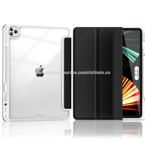 Neue Smart Tablet Hülle für iPad Air 10.5"/10.9", iPad Pro 11"/12.9", gefrostetes Hart-PC-Gehäuse mit Stifthalter