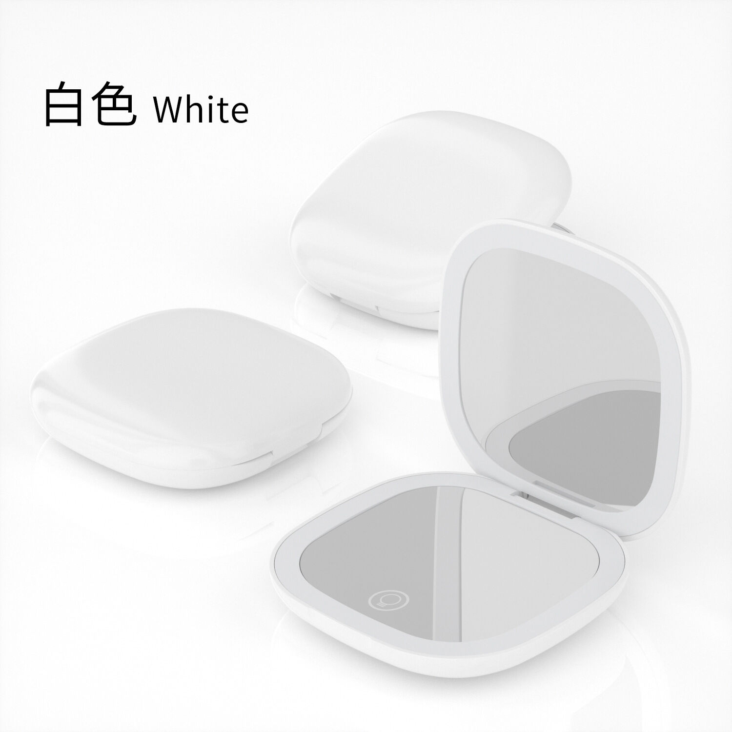 Buy Wholesale China Portable Makeup Mirror Led Light Folding Beauty