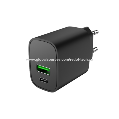 شاحن سفر QC3.0 و PD، شحن سريع بمنفذ واحد، شاحن حائط