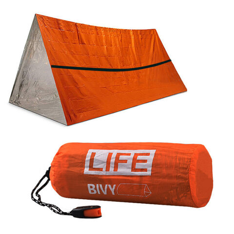 Tienda de Emergencia Térmica Impermeable, Refugio de Supervivencia Mylar Compacto con Retención de Calor Mejorada para Rescate en la Naturaleza