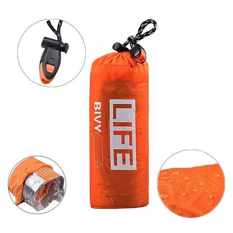 Tienda de Emergencia Térmica Impermeable, Refugio de Supervivencia Mylar Compacto con Retención de Calor Mejorada para Rescate en la Naturaleza