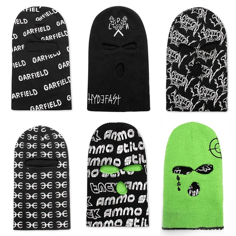 Diseño Unisex, Pasamontañas Negro Cálido para Hombre de Exterior Personalizado, Cubre-cara de 1 Agujero, Pasamontañas Económico JX