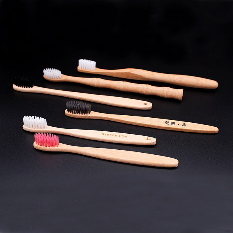 Best Eco Friendly Reusable Hotel Travel Ergonomic Soft Biodegradable Organic Charcoal Holder Case Bamboo Toothbrush with Logo