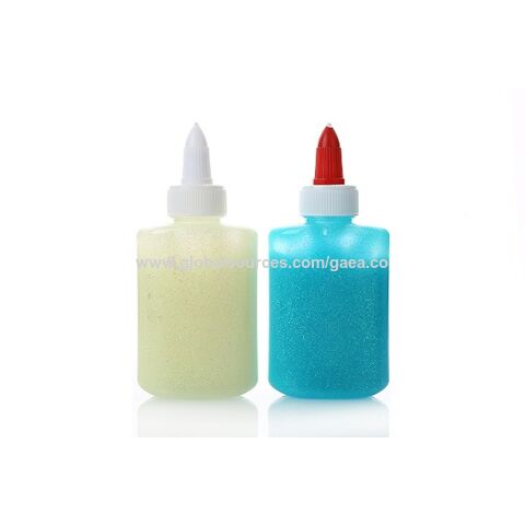 125 ml Glitzerleim in runder Flasche, Farbkarton