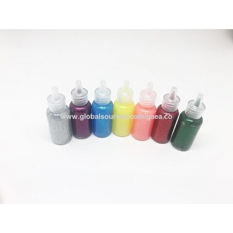 125 ml Glitzerleim in runder Flasche, Farbkarton