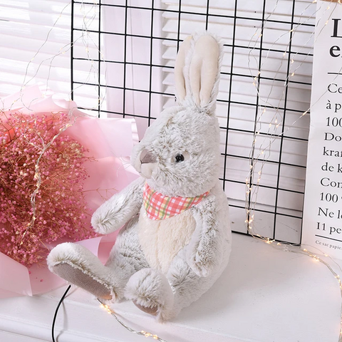 Lapin Bébé Accompagnant le Sommeil, Oreilles d'Éléphant Douces et Adorables, Lapin, Ours, JX
