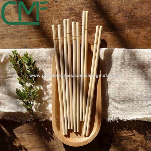 500 pares de palillos desechables de 8 pulgadas, palillos de bambú  empaquetados individualmente transparentes, palillos chinos de bambú  natural a